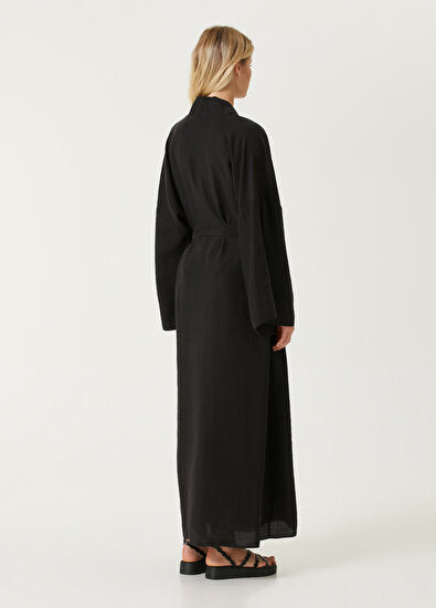 The Monk Uzun Siyah Kimono - selinkucuksoz