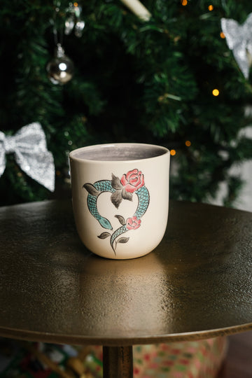 🐍 Ritual Cup – Snake & Rose - selinkucuksoz