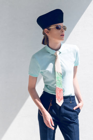 Stamp Silk Tie