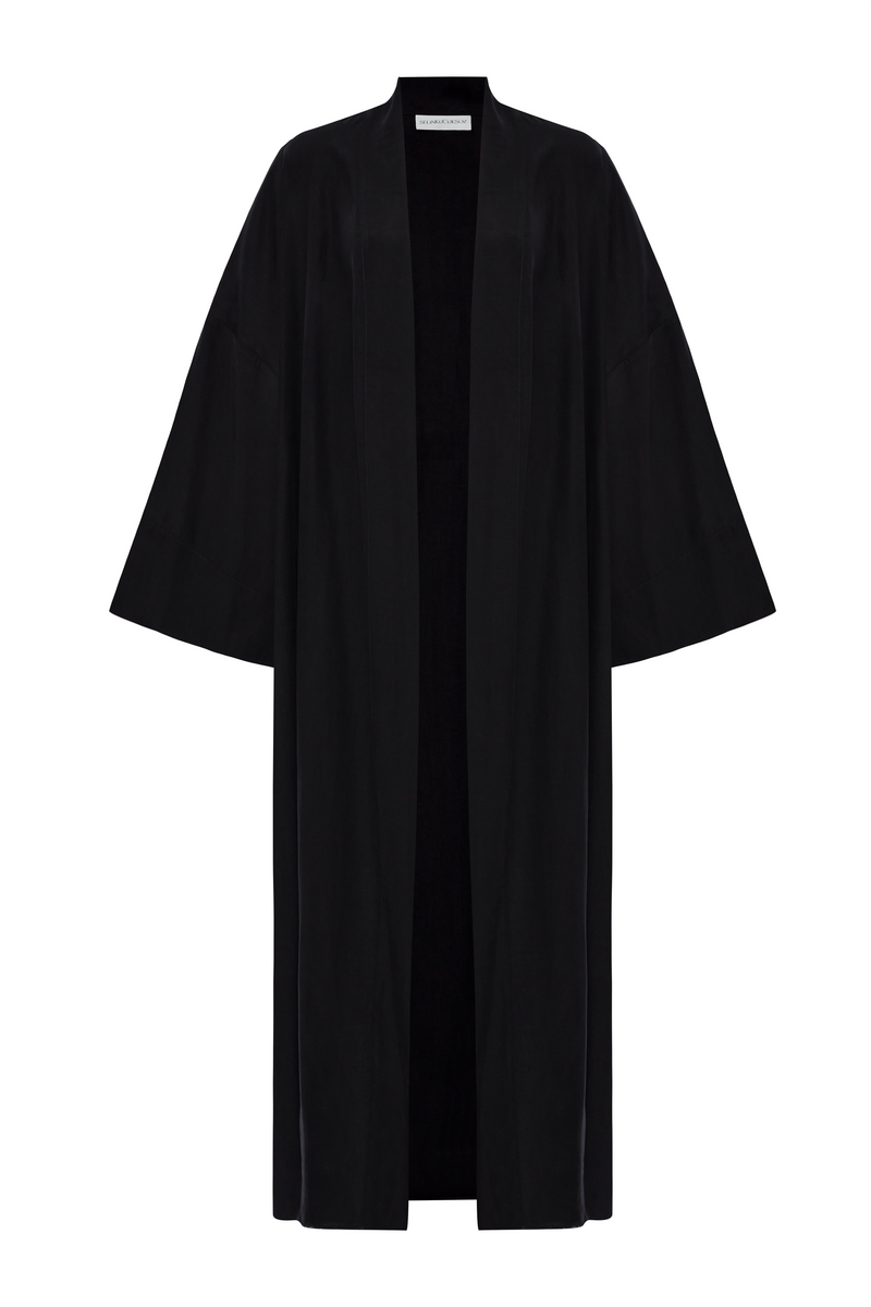 The Monk Uzun Siyah Kimono - selinkucuksoz