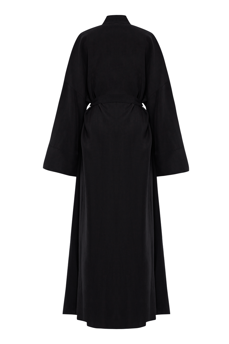 The Monk Uzun Siyah Kimono - selinkucuksoz
