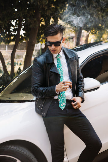 Emerald Bloom Tie