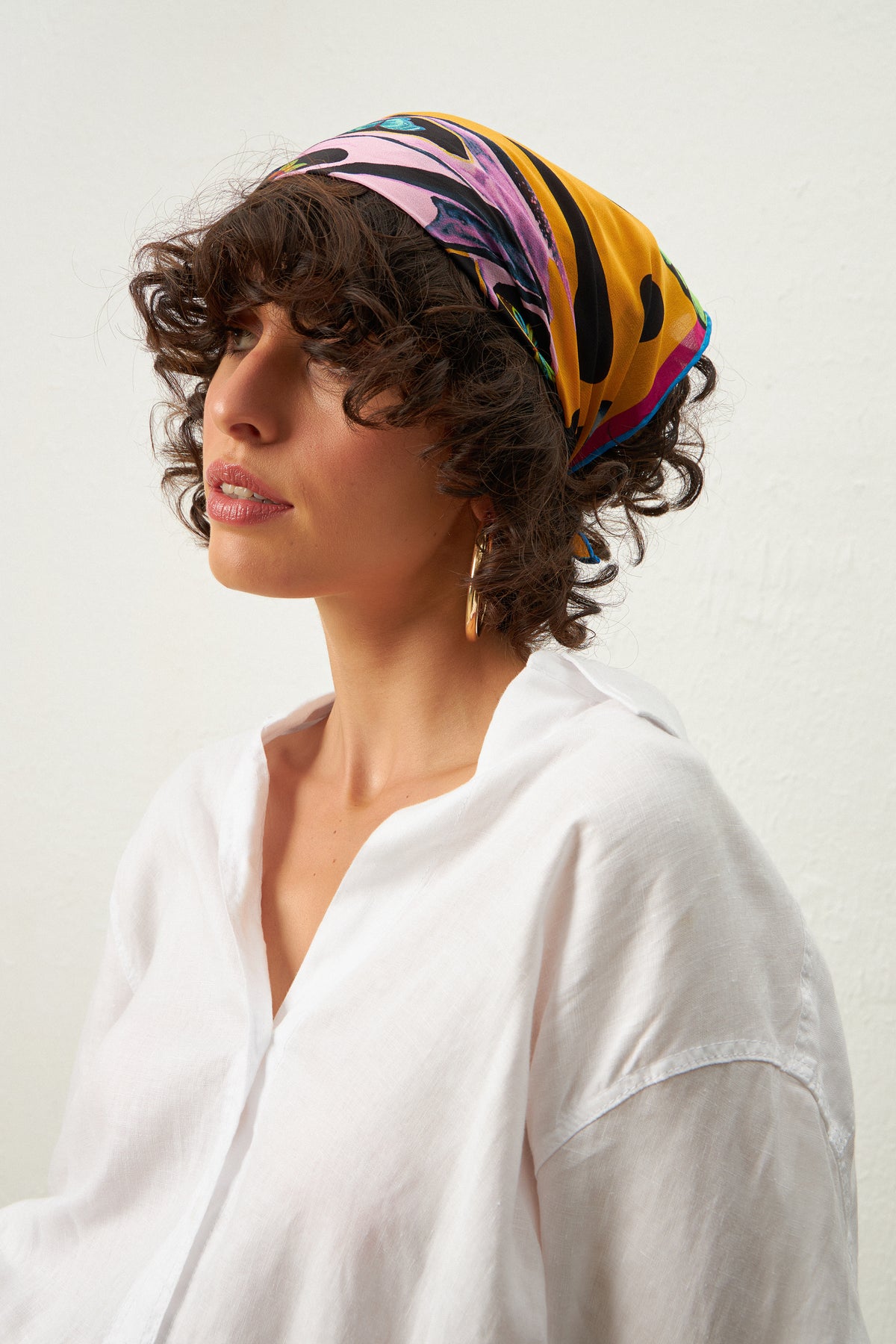 Inachis Io v2 Crepe Silk Mini Scarf