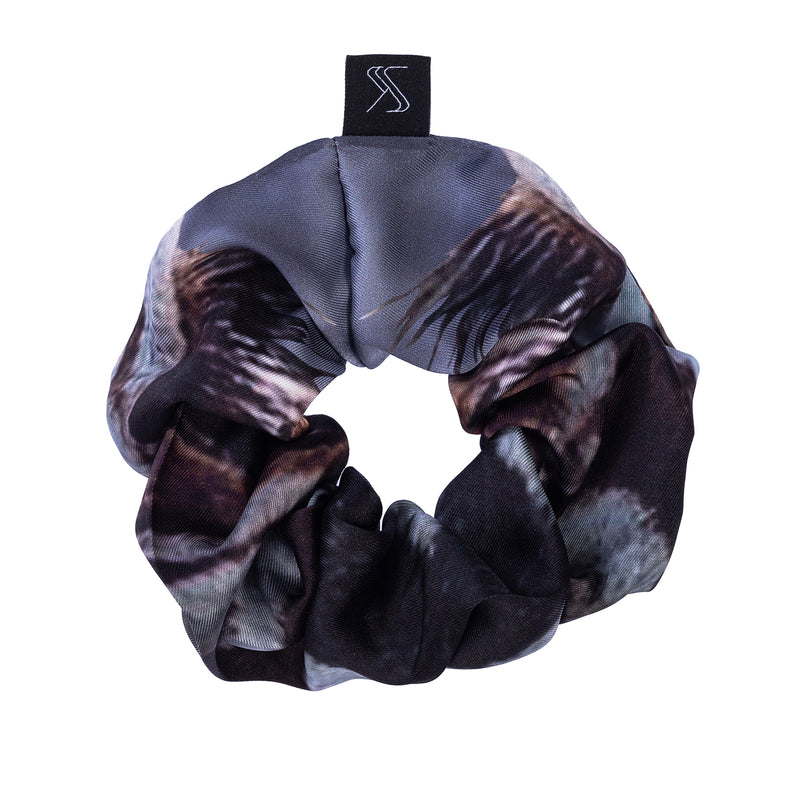 Zebra and Flowers  Scrunchie